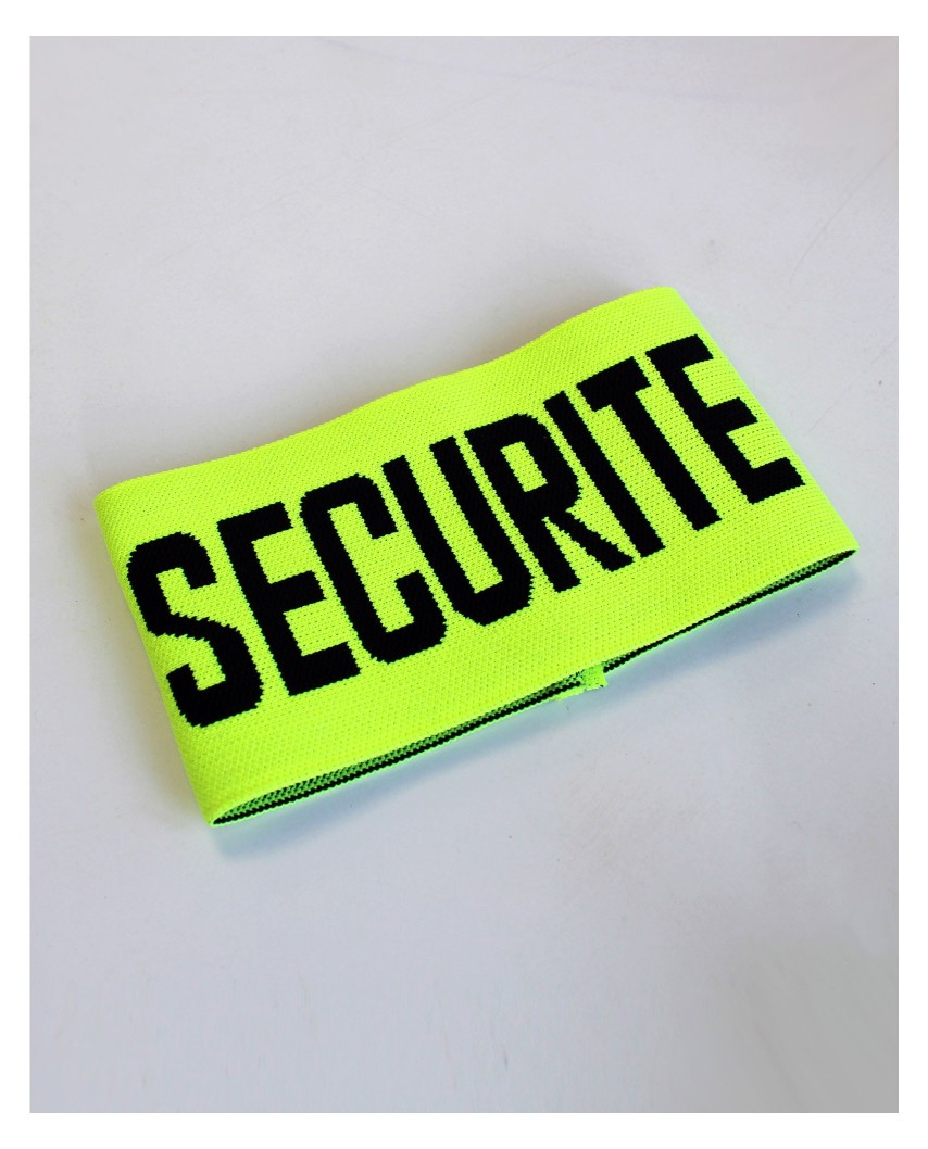 Brassard SECURITE elastiqué Jaune