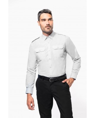 Chemise pilote manches longues