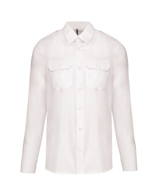Chemise pilote manches longues