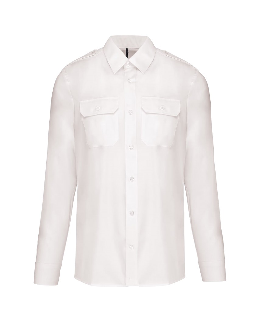 Chemise pilote manches longues