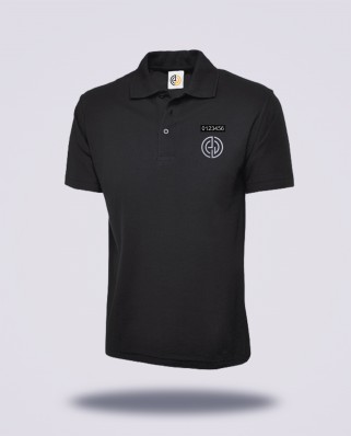 Polo noir réglementé Sécurité Privée