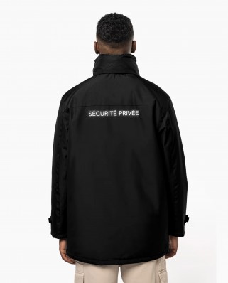 Parka noir réglementé Sécurité Privée