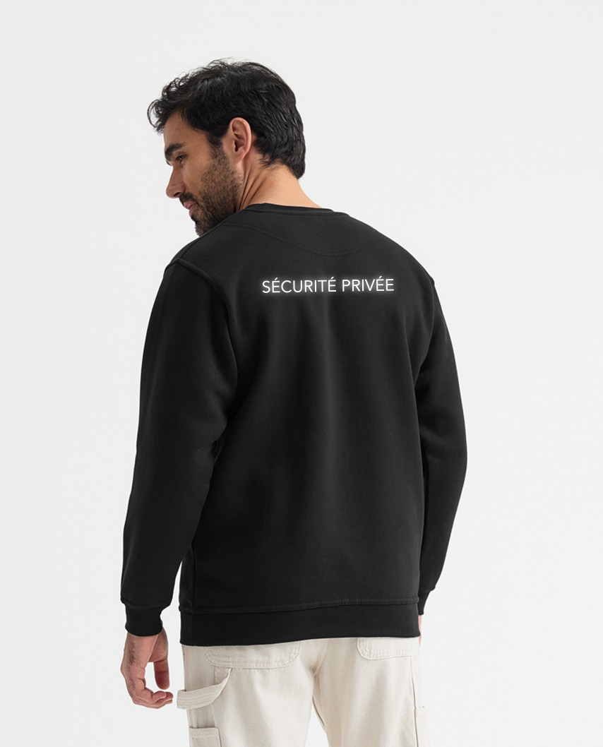Sweat noir réglementé Sécurité Privée