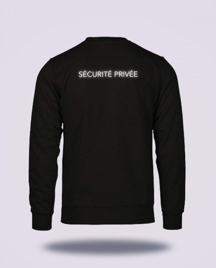 Sweat noir réglementé Sécurité Privée