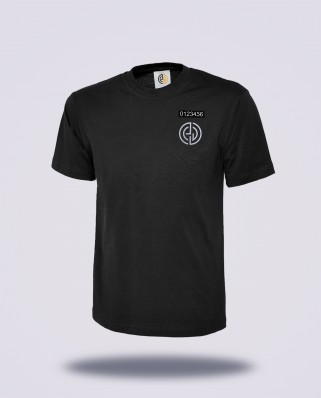T-shirt noir réglementé Sécurité Privée