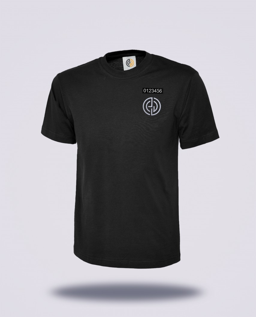 T-shirt noir réglementé Sécurité Privée