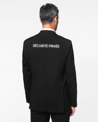 Costume noir réglementé Sécurité Privée