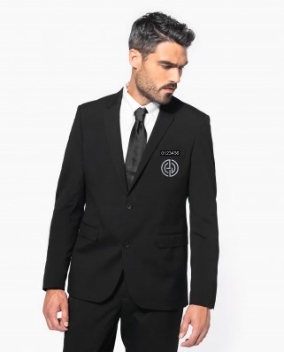 Costume noir réglementé Sécurité Privée