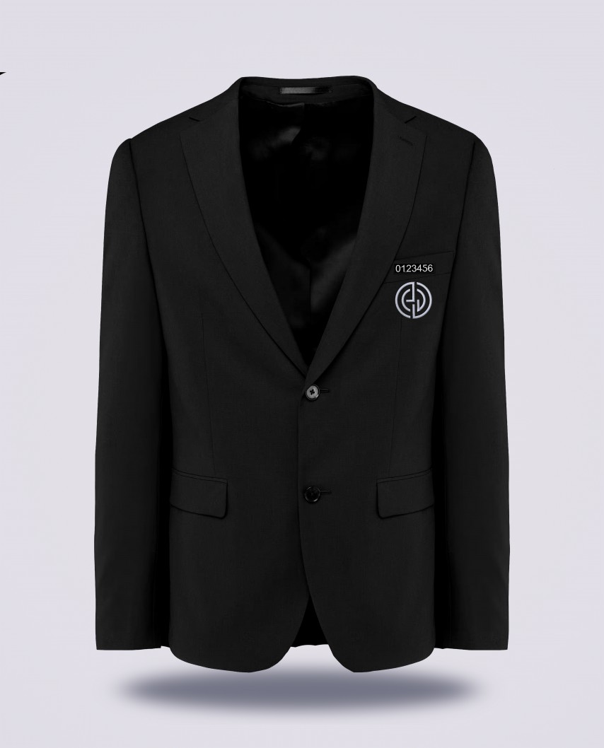 Costume noir réglementé Sécurité Privée