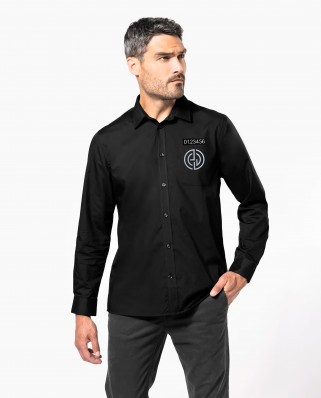Chemise noire réglementé Sécurité Privée