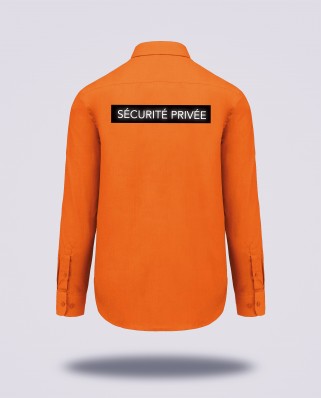 Chemise orange SNCF réglementé Sécurité Privée
