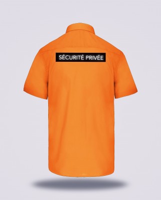 Chemise orange SNCF réglementé Sécurité Privée