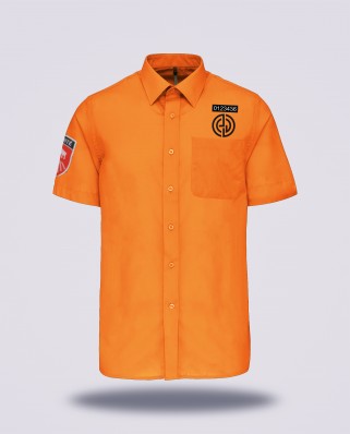 Chemise orange SNCF réglementé Sécurité Privée