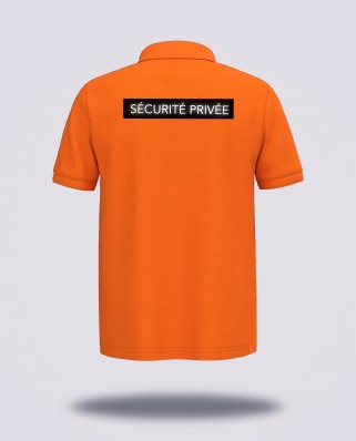 Polo orange SNCF réglementé Sécurité Privée