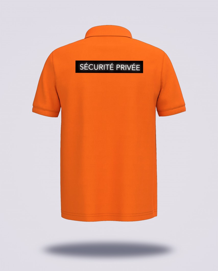 Polo orange SNCF réglementé Sécurité Privée