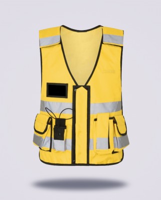 Gilet tactique jaune