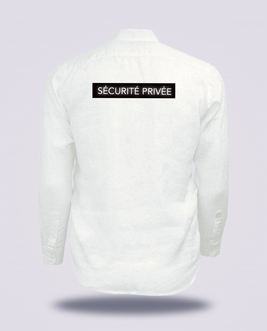 Chemise blanche réglementé Sécurité Privée