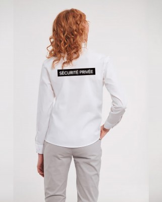 Chemise blanche femme réglementé Sécurité Privée
