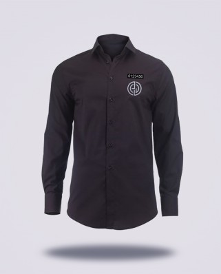 Chemise noire femme réglementé Sécurité Privée