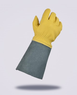 Paire de gants manchette cuir anti-coupure