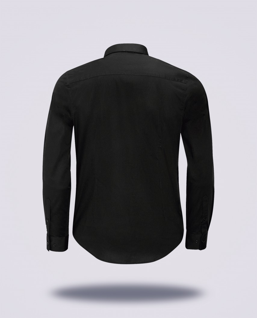 Chemise noire Coupe Confort