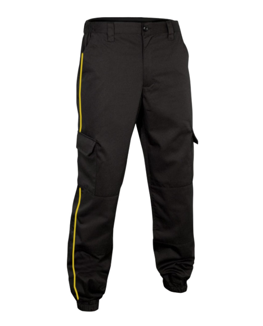 Pantalon treillis à liseré coloré