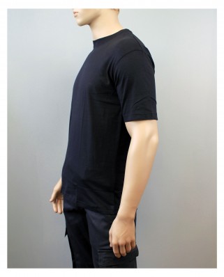 T-shirts noirs manches courtes sécurité dos et poitrine