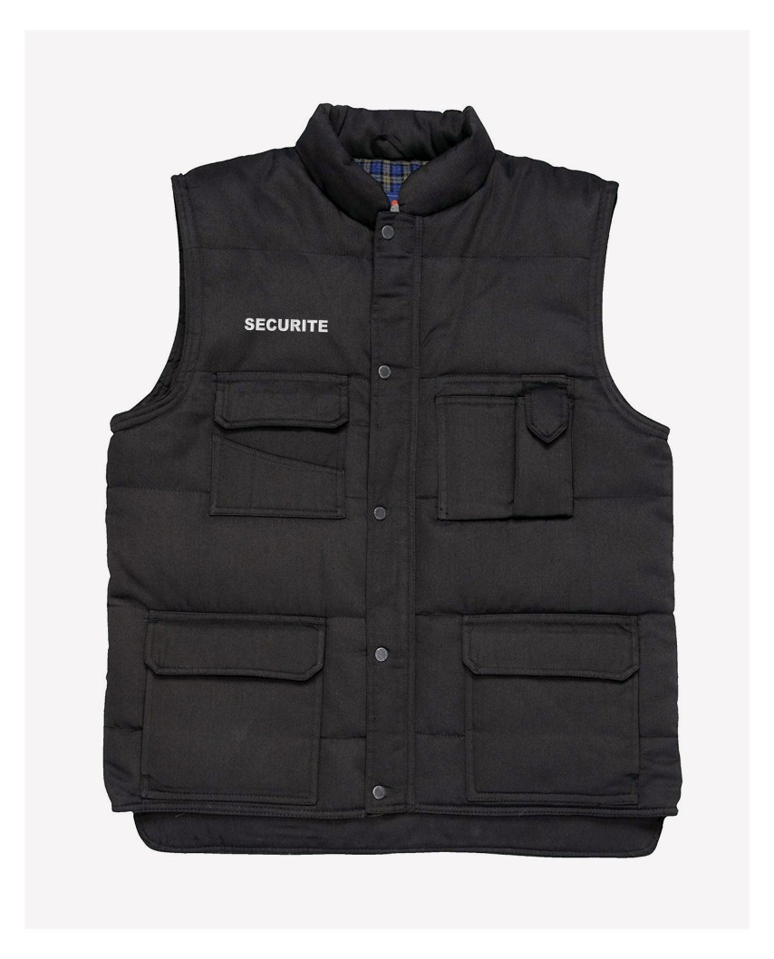 Gilet noir sans manches Sécurité