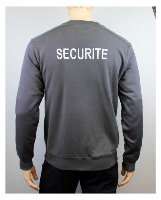 Sweat gris anthracites premium brodé sécurité