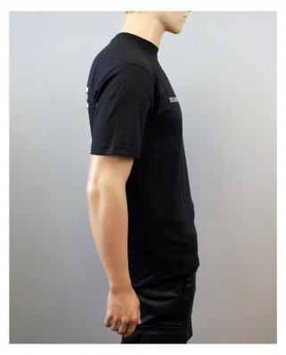 T-shirts noirs manches courtes sécurité dos et poitrine