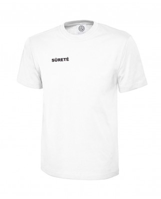 T-shirt Sûreté blanc manches courtes