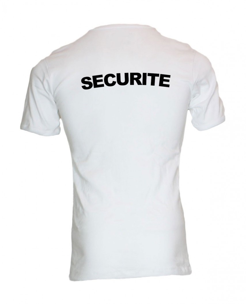 T-shirt Sécurité blanc manches courtes