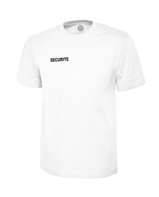 T-shirt Sécurité blanc manches courtes