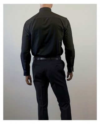 Chemise noire Coupe Confort de marque Di Harouty