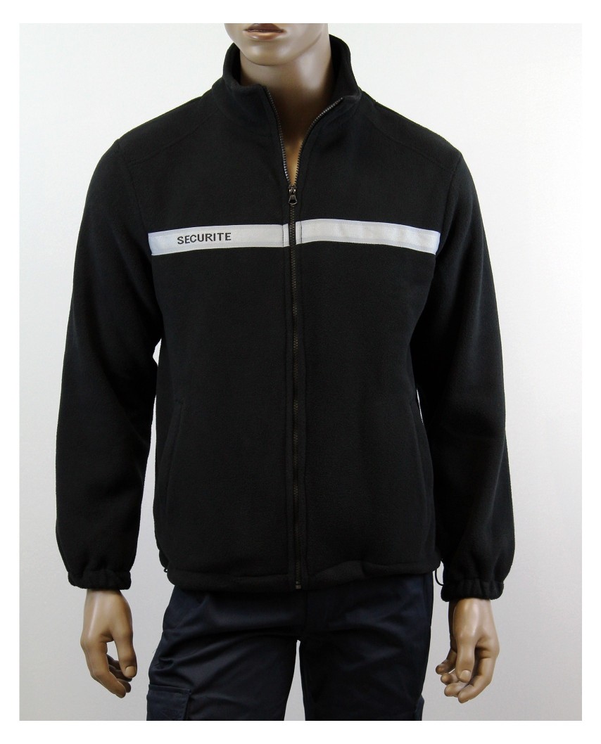 BLOUSON POLAIRE SECURITE NOIR