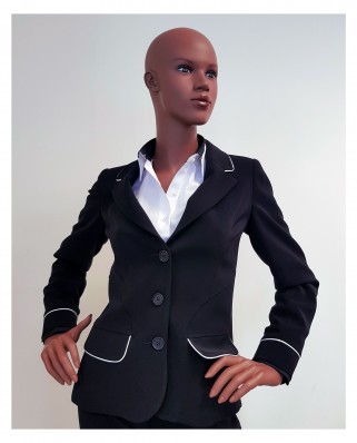 Costume Femme Noir et Blanc