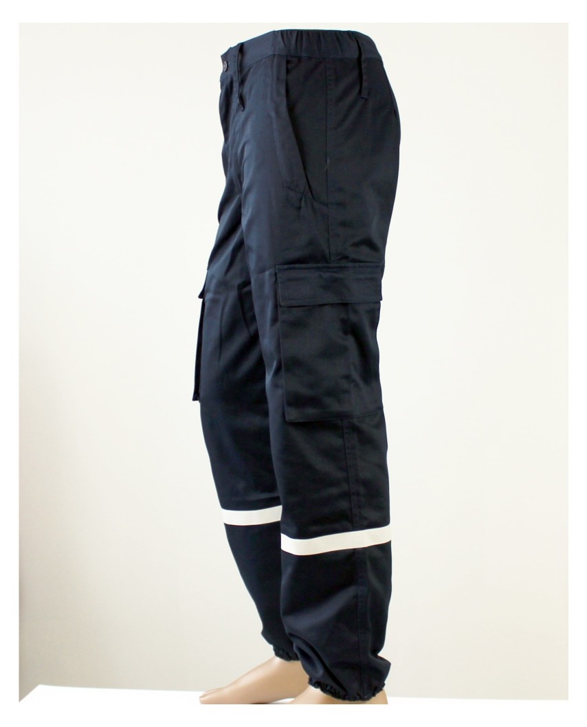 Pantalon Ssiap marine bandes retroréflechissantes 2