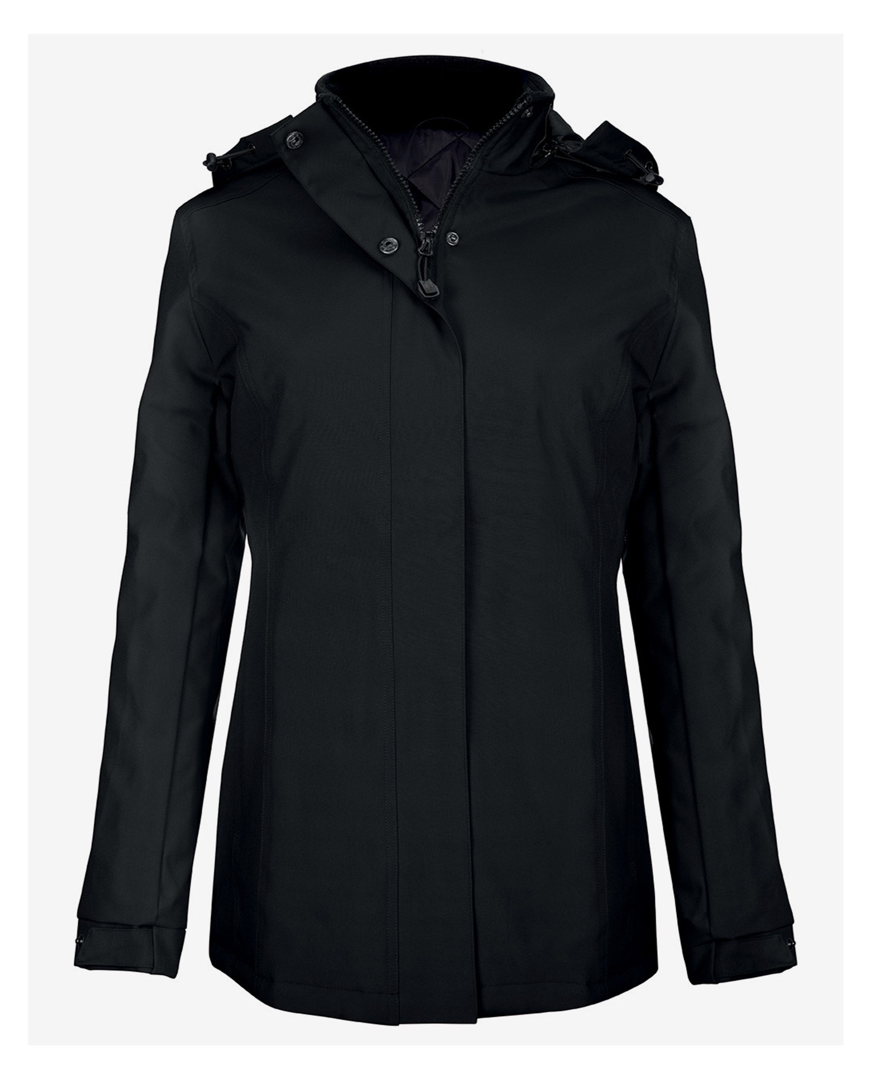 parka noire femme