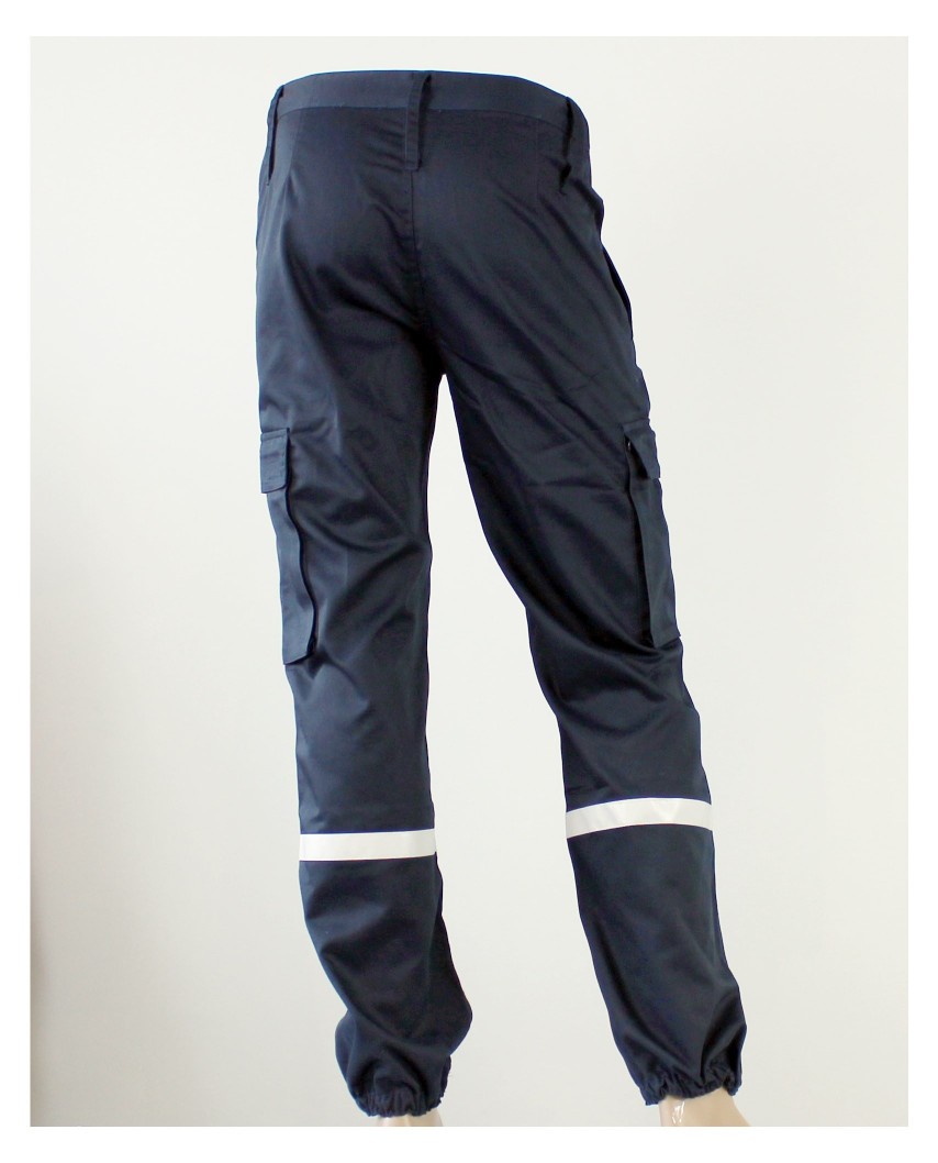 Pantalon Ssiap marine bandes retroréflechissantes 2