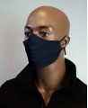 Masque COVID brodé marine LABEL VIP 