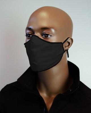 Masque de protection type confort tissu noir