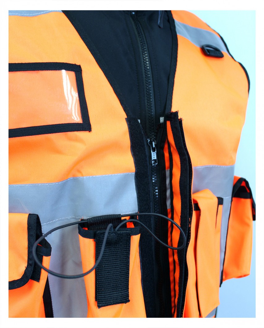 Gilet Tactique Sécurité orange - SHOC