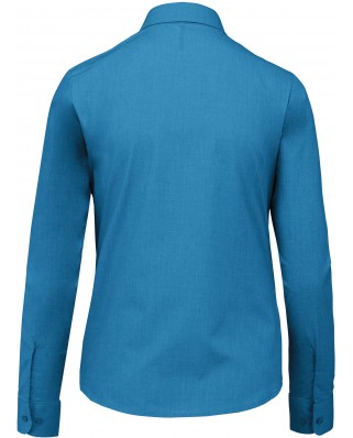 Chemise femme manches longues Bleu Turquoise