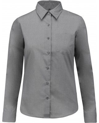 Chemise femme manches longues Gris clair Storm