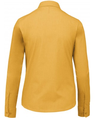 Chemise femme manches longues Jaune