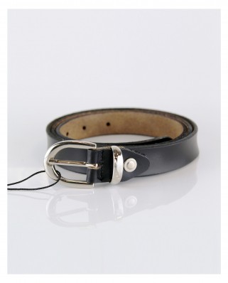 Ceinture cuir mixte noir