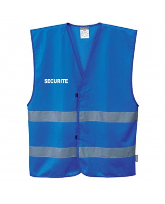 Gilet chasuble haute visibilité bleu