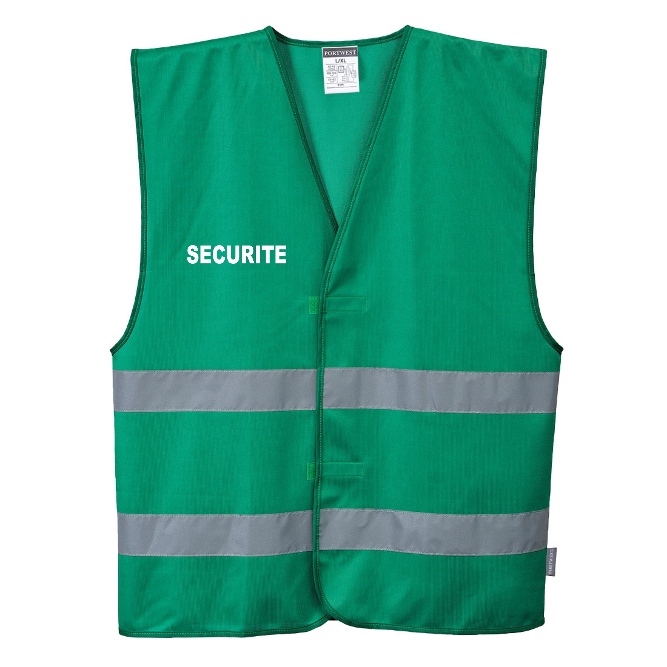 Gilet haute online visibilité vert