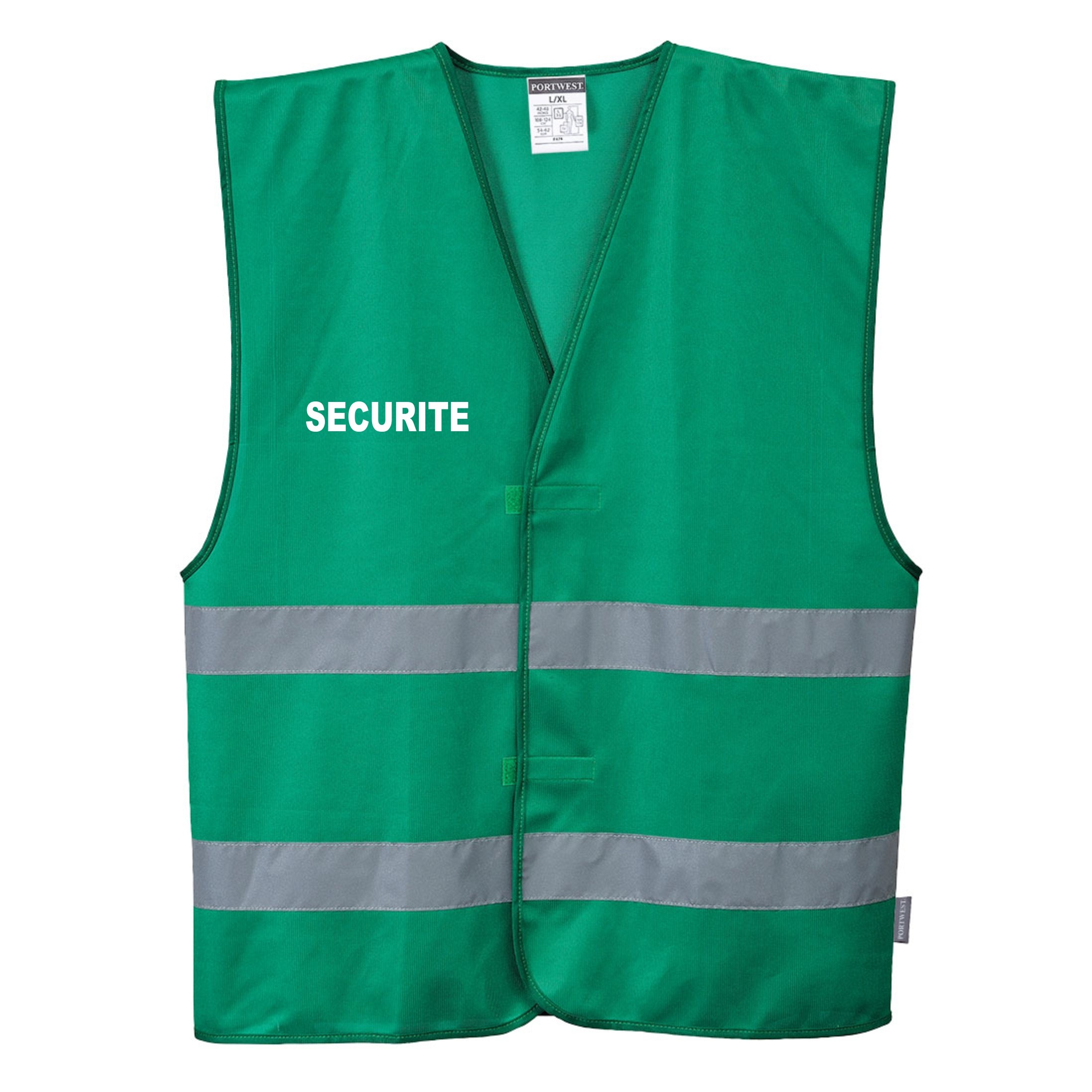 gilet reflechissant vert