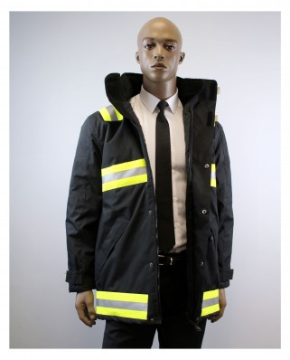 Parka intervention bandes jaune